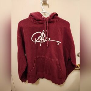 RECKLESS Burgundy Hoodie, Size L, EUC